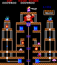 Play Arcade Donkey Kong (US set 1) Online in your browser 