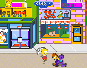 Play Arcade The Simpsons (2 Players World, set 1) Online in your browser 