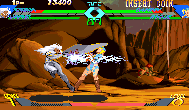 xmen vs street fighter arcade optic flash