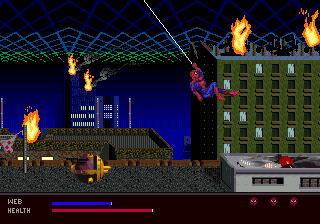 Play SEGA 32X Amazing Spider-Man, The - Web of Fire (USA) Online 