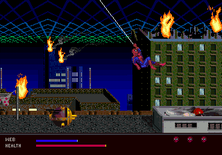 Play SEGA 32X Amazing Spider-Man, The - Web of Fire (USA) Online