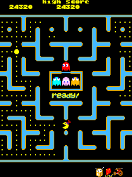 Play Arcade Pac-Man (Midway, with speedup hack) Online in your browser 