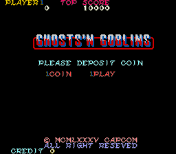 Play Arcade Ghosts'n Goblins (bootleg, harder) [Bootleg] Online in your browser