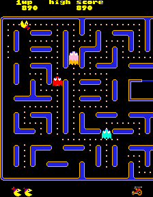 Play a shop game pacman