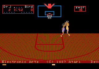 Play Atari 7800 One-on-One Basketball (USA) Online in your browser