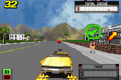 Play Game Boy Advance Crazy Taxi - Catch A Ride (E)(Trashman 