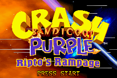 2 in 1 - Crash Bandicoot Purple - Ripto's Rampage & Spyro Or…