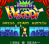 Dynamite Headdy (Earlier Game Gear Prototype)