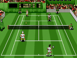 Play Genesis Pete Sampras Tennis (USA, Europe) (J-Cart) (MDSTEE 13) Online in your browser