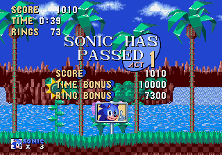Play Genesis Teen Sonic in Sonic 1 Online in your browser