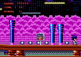 Screenshot of sonic.exe game on sega genesis