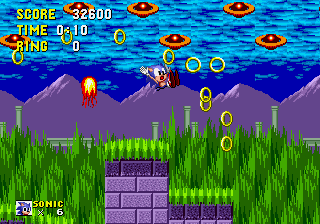 Play Genesis Sonic 1 published by EA Online in your browser