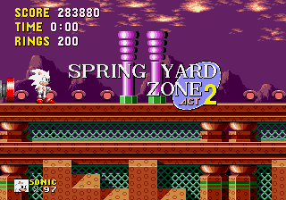 Sonic Hack - Darkspine Sonic in Sonic 2 