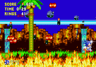 Play White Sonic in Sonic Knuckles, a game of Sonic