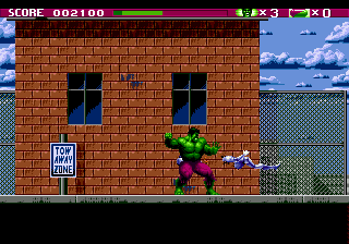 Play Genesis Incredible Hulk, The (USA, Europe) Online in your browser