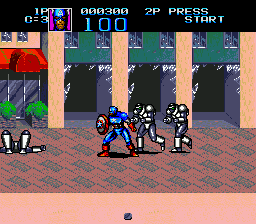 Play Genesis Captain America and the Avengers (Europe) Online in your browser