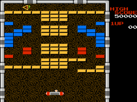 Play NES Arkanoid (USA) [Hack by Dragon Eye Studios v1.0] (~Arkanoid - Dimension of Doh) Online in your browser