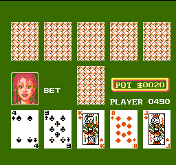 Play NES AV Poker (Japan) (Unl) Online in your browser
