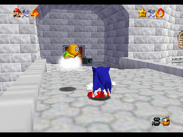 Smash Remix Sonic in Mario 64