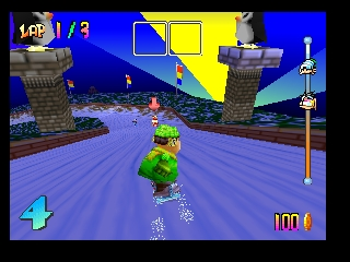 Play Nintendo 64 Snowboard Kids (Europe) Online in your browser
