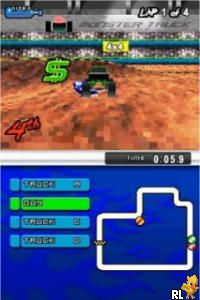 Play 2 Games on 1 Card - Monster Trucks Mayhem & ATV - Thunder Ridge Riders (Europe) (En,Fr,De,Es,It) online