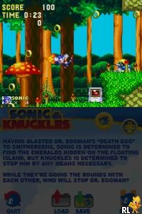 Play Nintendo DS Sonic Classic Collection (Europe) (En,Fr,De,Es,It) (NDSi  Enhanced) Online in your browser 