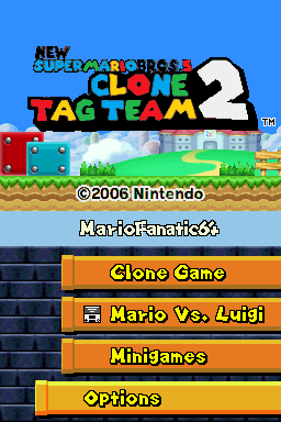 Play Nintendo DS New Super Mario Bros. 5: Clone Tag Team 2 Online in your  browser 