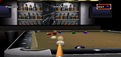 Billiards  (PS1) Gameplay 