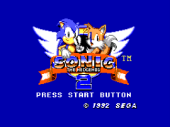 Sonic o jogo Ouriço 2 Sega Master System II em segunda mão durante