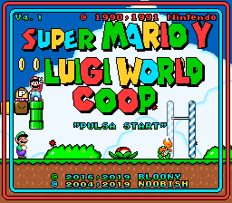 Play SNES Super Mario+Luigi World Co-op (V4.1) Online in your