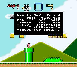 Play SNES Super Mario World Beta by Yoshi Master Online in your browser 