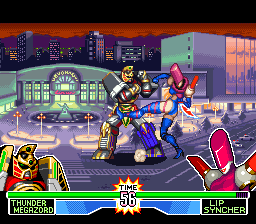 Play SNES Mighty Morphin Power Rangers - The Fighting Edition (Europe) Online in your browser