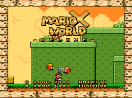 Play SNES Super Mario World (USA) [Hack by Anikiti v1.0] (~MarioX World -  Deluxe) (Ja) Online in your browser 