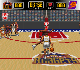 NBA Give 'n Go aka NBA Jikkyou Basket: Winning Dunk (Quick Gameplay) Super  Nintendo 