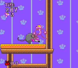 Play SNES Pink Panther in Pink Goes to Hollywood (USA) Online in